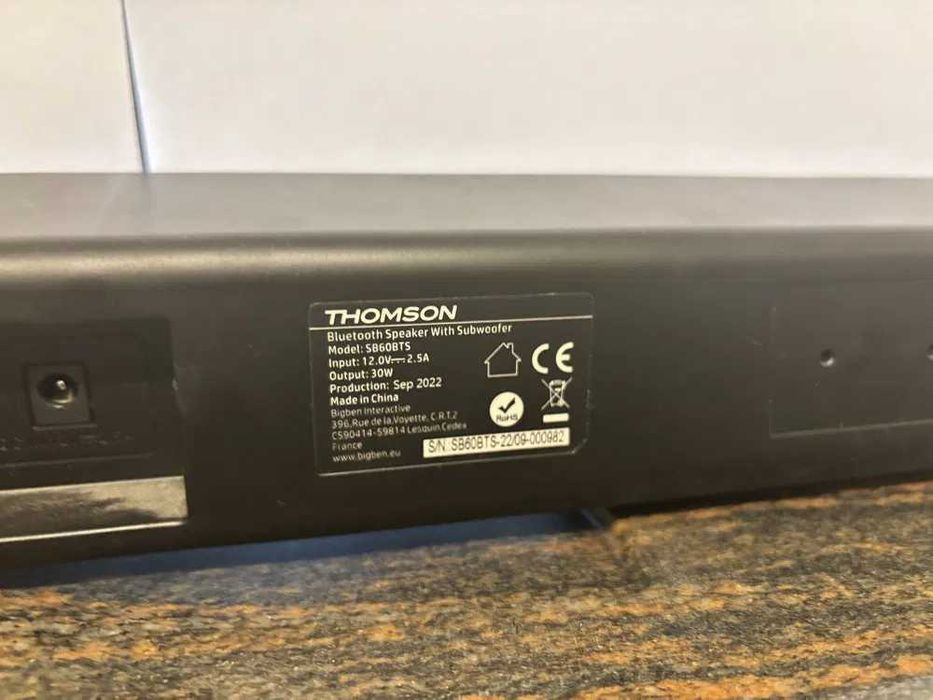 (1832/25)Thomson Soundbar MINI i Subwoofer Bluetooth 120W