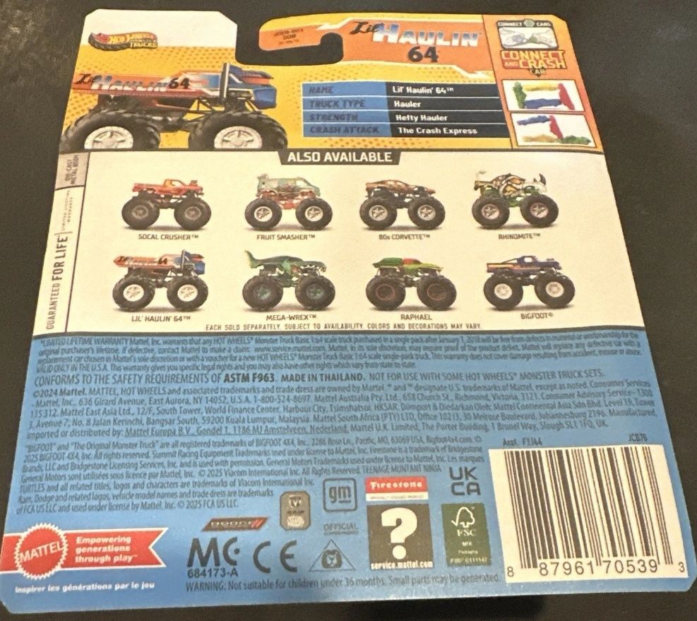 Lil'Haulin 64 Monster Trucks 1/64