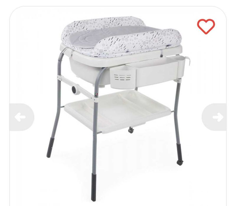 Пеленальний столик chicco з ванночкою
