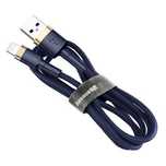 Baseus  nylonowy kabel przewód USB / Lightning 1.5A 2M niebieski