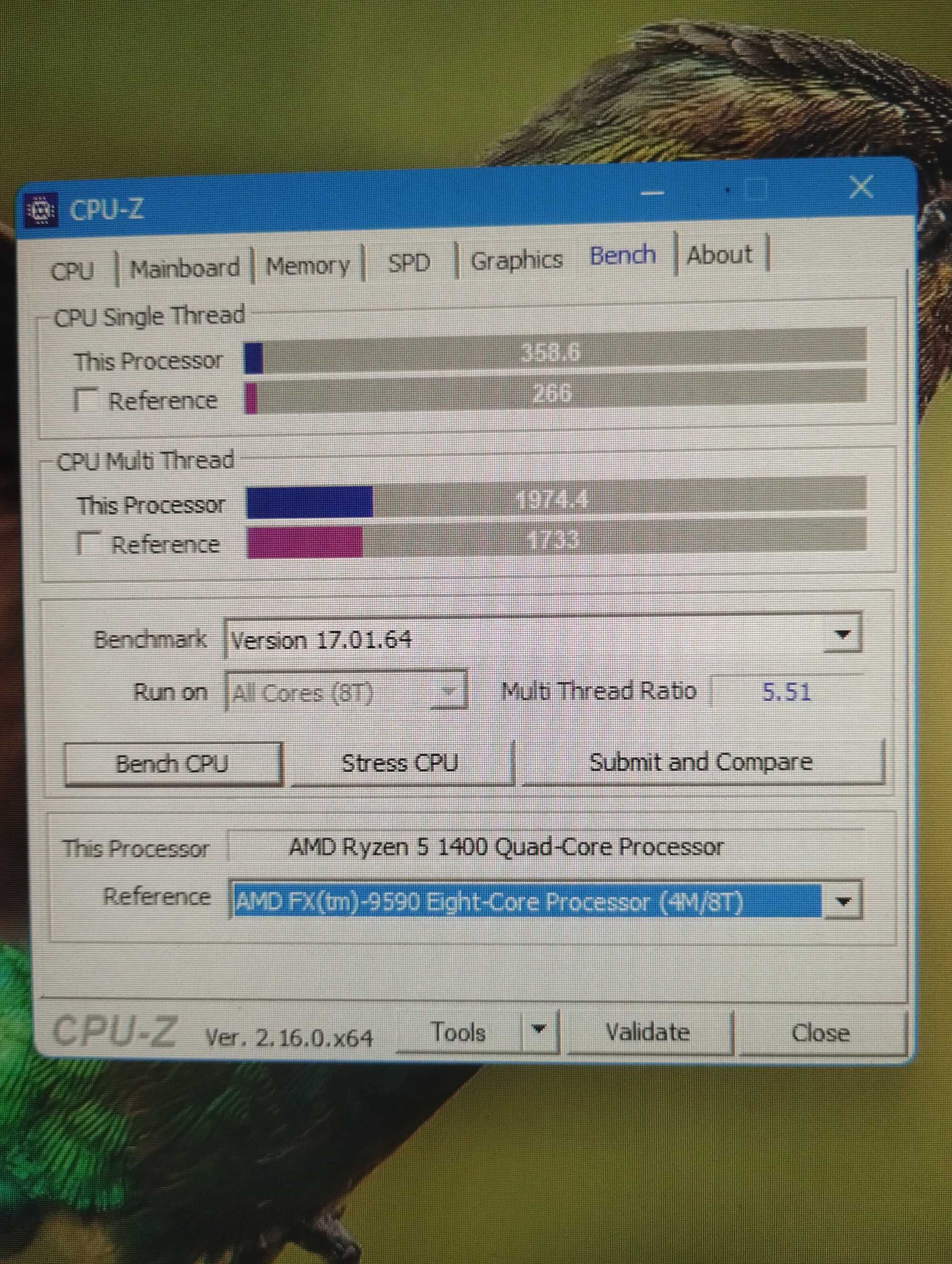 Ryzen 5 1400 tray