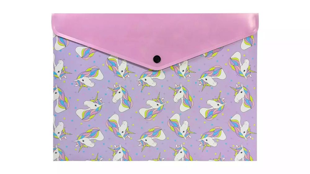 Teczka A4 kopertowa PP Unicorn. Biurfol. Nowy Produkt