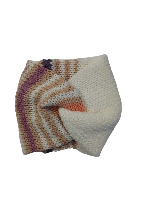 Opaska Handmade, turban Węzeł Dwuwarstwowa Zimowa szeroka PODWÓJNA,
