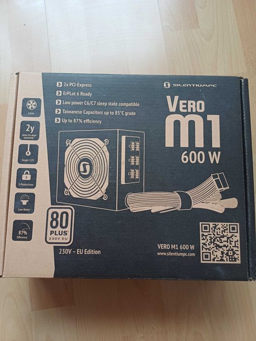 Pudełko od zasilacza, SilentiumPC, Vero m1, 600 W