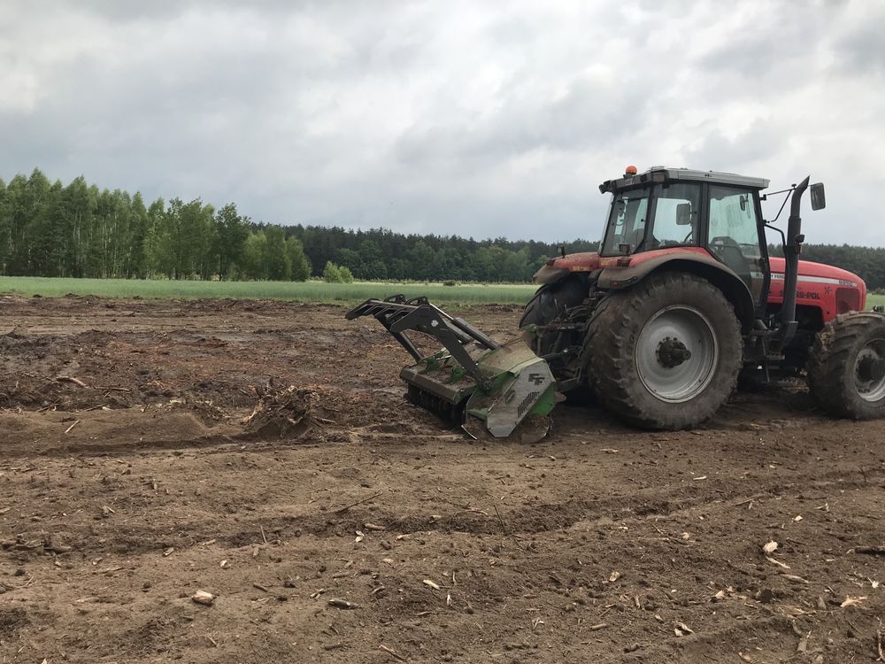 czyszczenie działek, Koszenie łąk mulczer leśny, usługi leśne