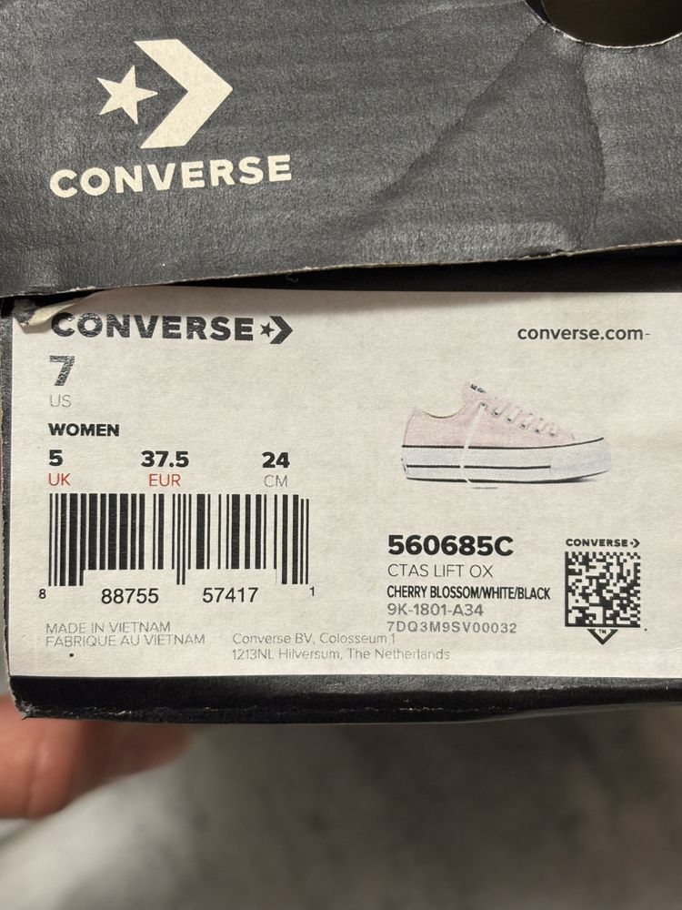 Converse  różowe 38