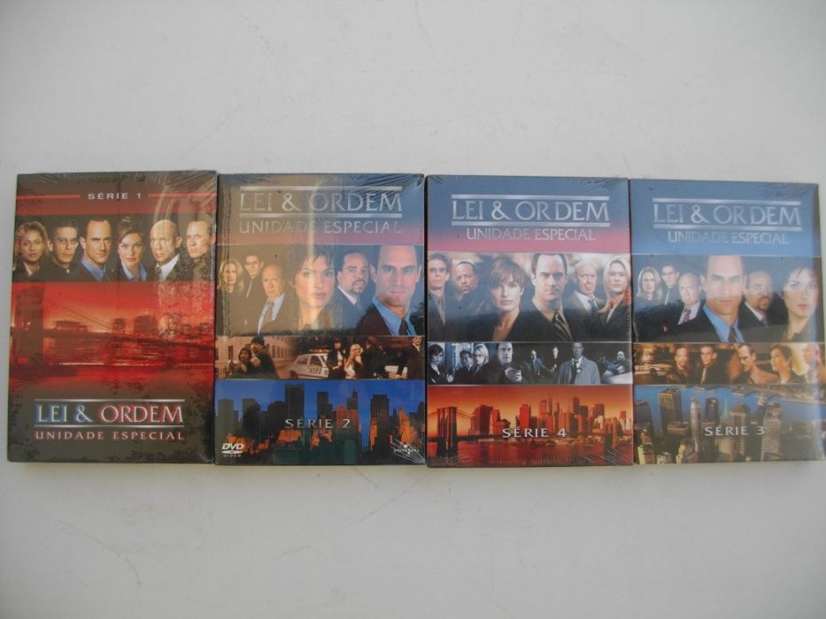 4 Séries seladas: Lei & ordem, unidade especial (1,2,3,4) em DVD