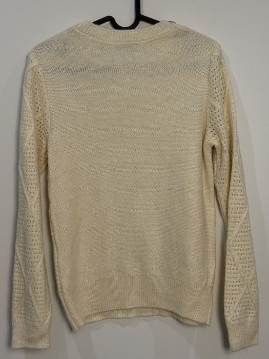 Kremowy sweter damski S