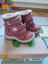 Buty ocieplane zimowe kozaki Lasocki Kids rozm 21 wkładka 13 cm