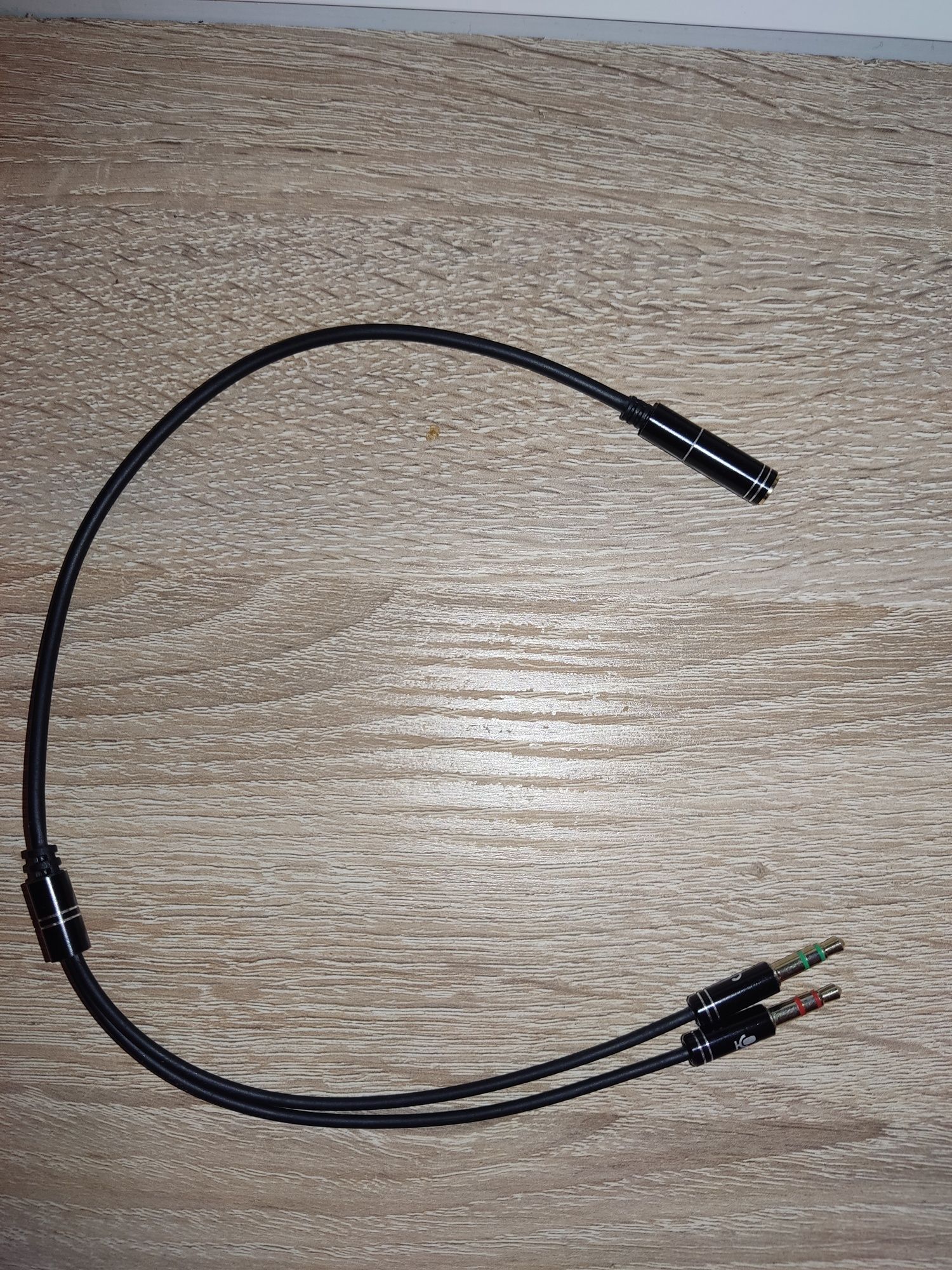 Adapter do wtyku słuchawek PC + wtyk mikrofonu