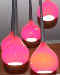 Lampa sufitowa AGA 5 RED Azzardo AZ1072 w stylu retro