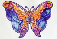 Puzzle drewniane Magiczny Motyl Magic Butterfly format A3/A4