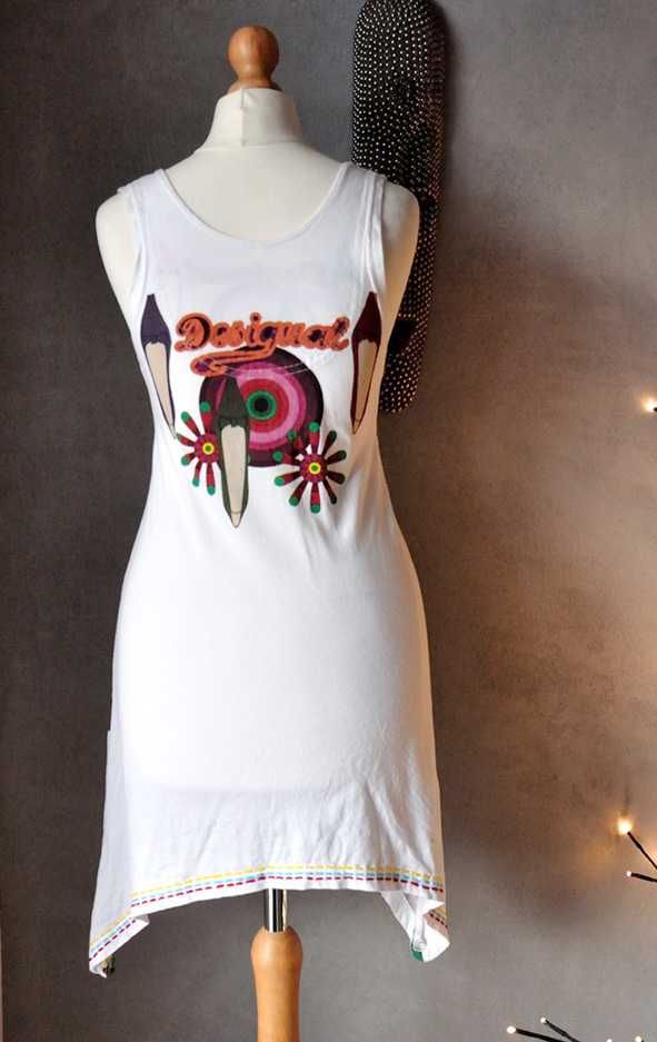 Top tunika DESIGUAL etno printy XS S