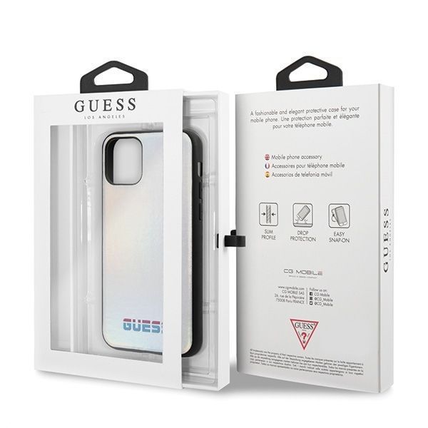 Guess Guhcn58Bld Iphone 11 Pro Srebrny /Silver Hard Case Iridescent