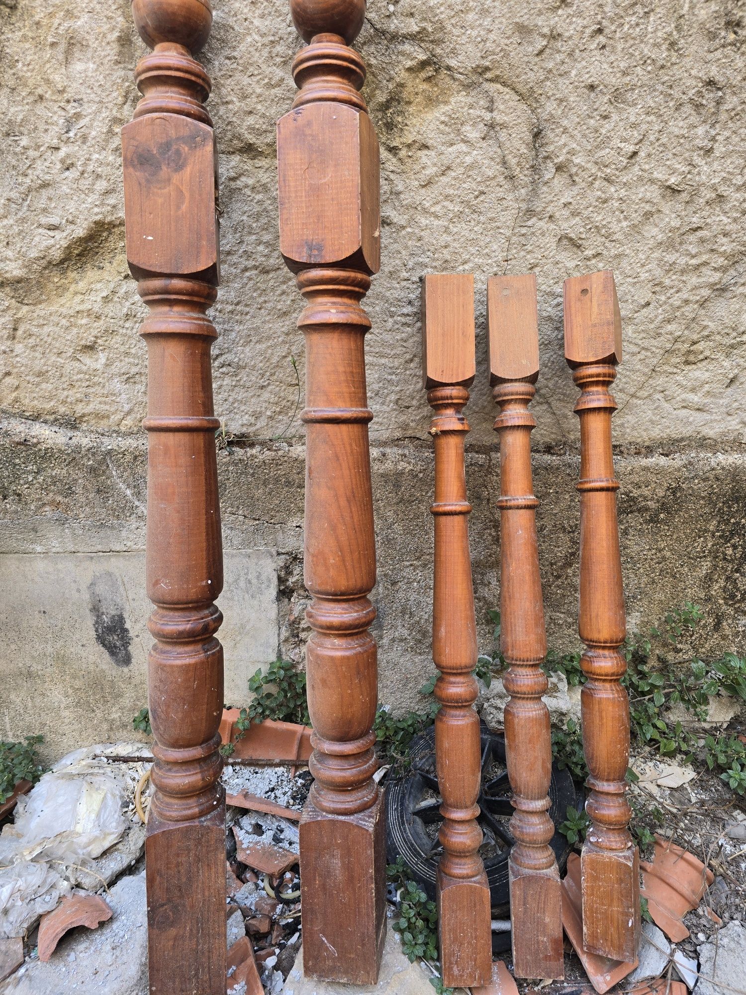 Lareira ferro fundido/madeira maciça