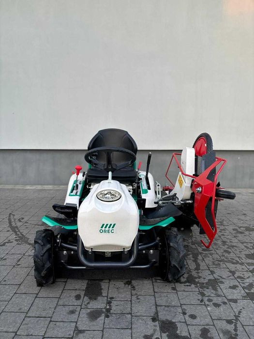 Rider Husqvarna P 525DX z kosiarką bijak. Muthing FM160 + OREC RMK180