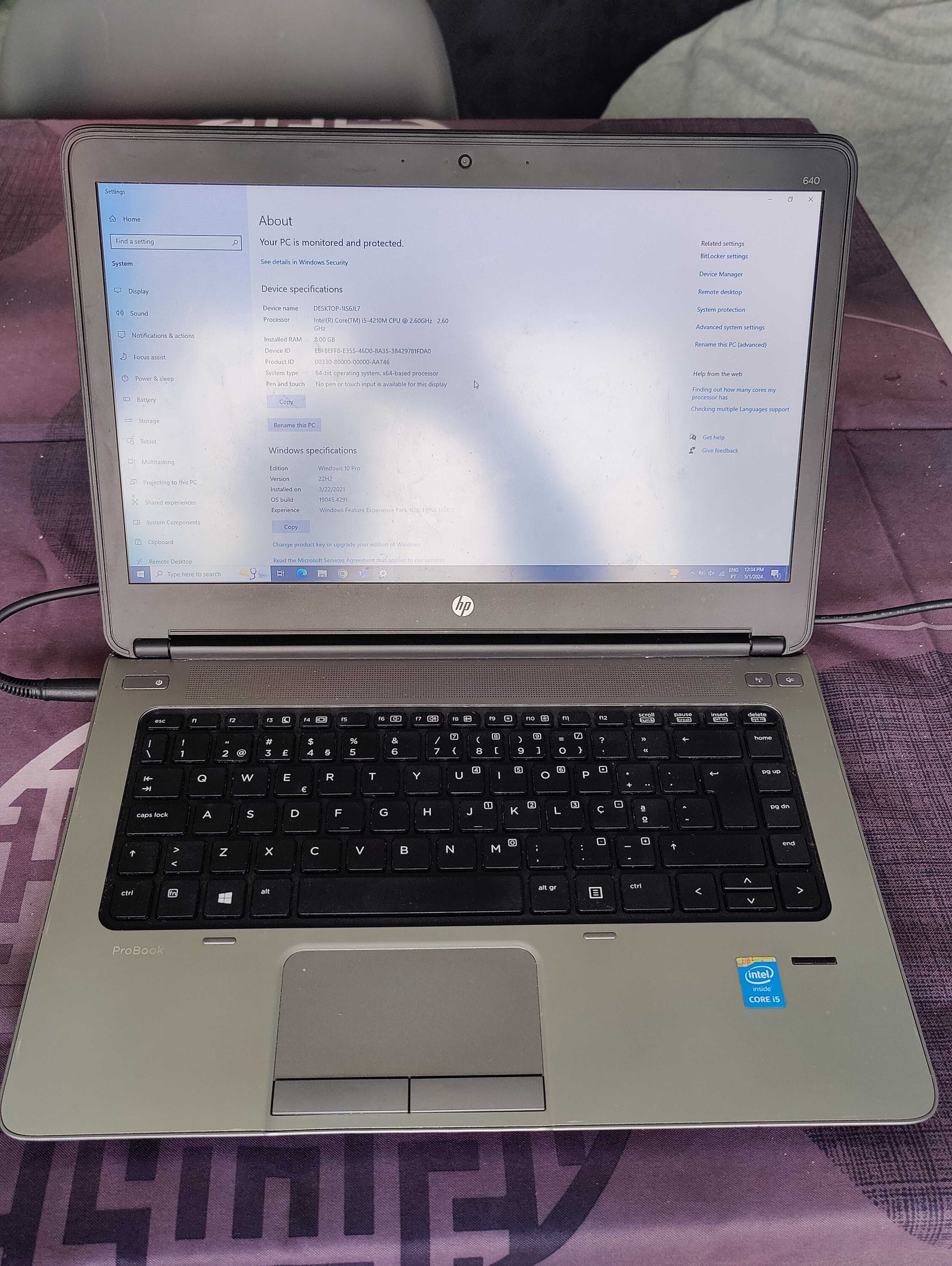 Portátil HP ProBook 640 G2