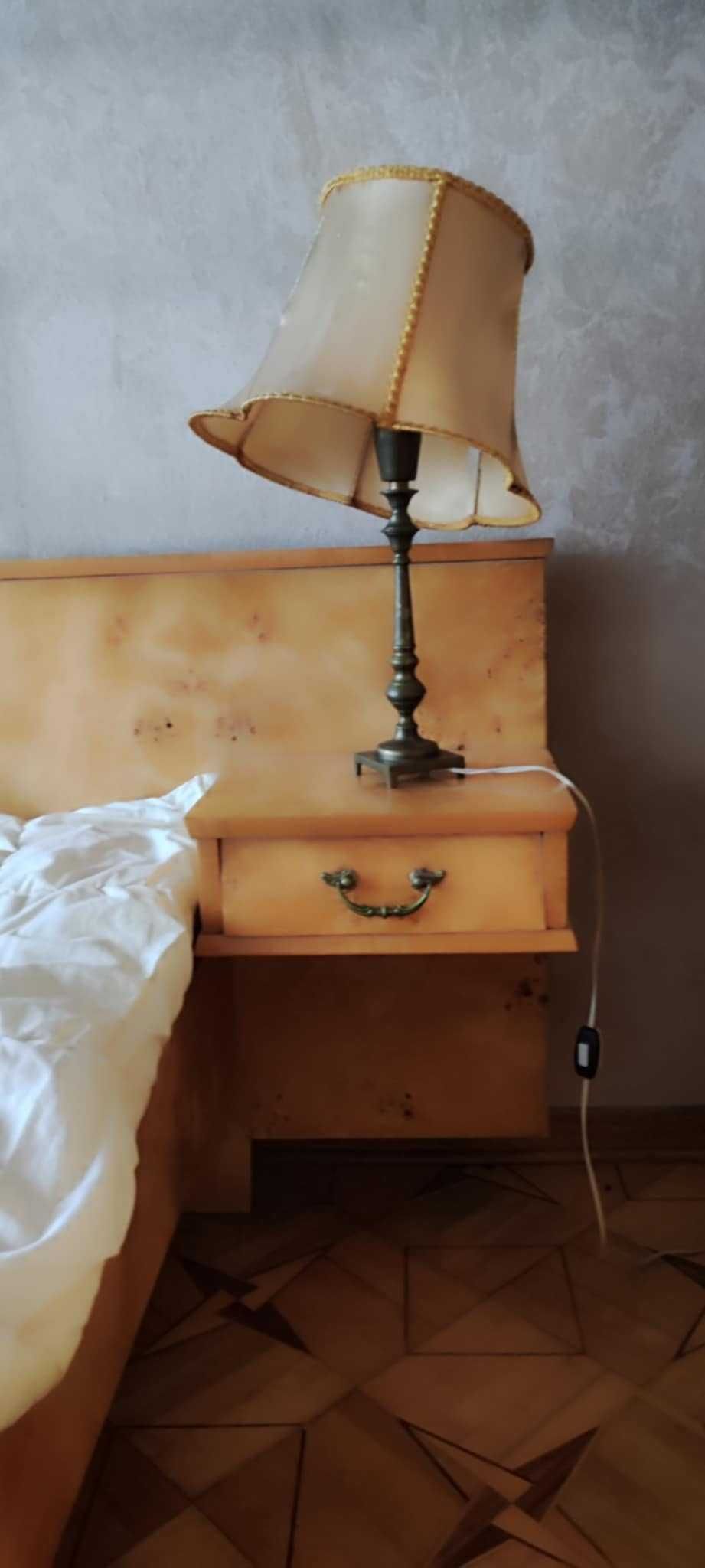 sypialnia ze Swarzędza lata 70-te, PRL, łóżko, toaletka, stoliki, pufy