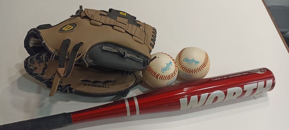 Taco beisebol, Luva e 2 bolas