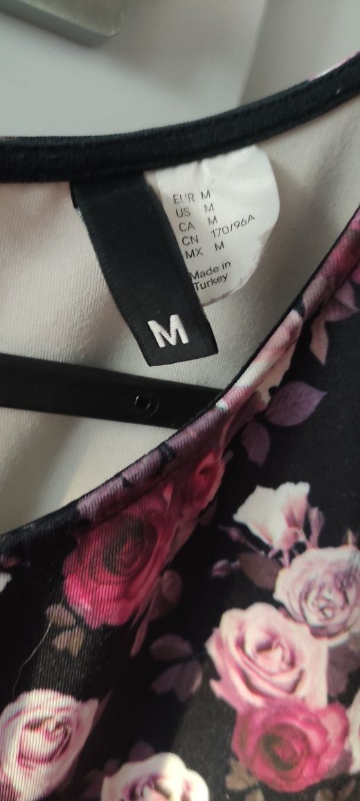 Sukienka h&m piękna kwiaty wizytowa M 12