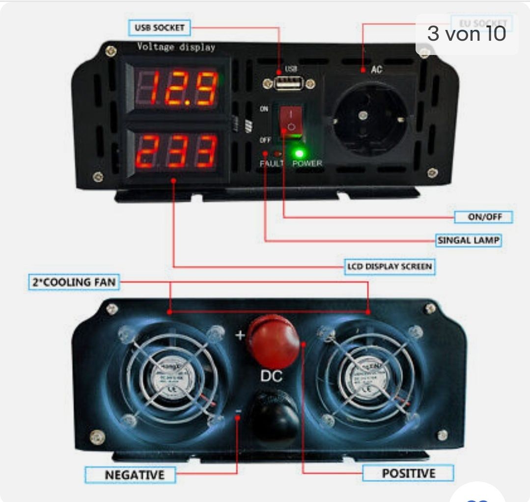 Инвертор 3000 w чистый синус.