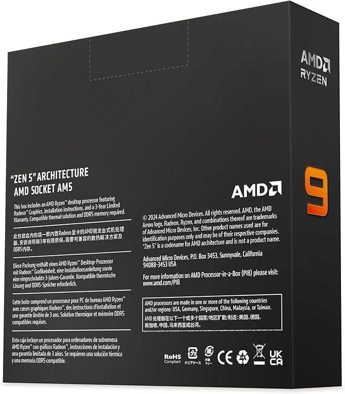 AMD Processador Ryzen 9 9950X