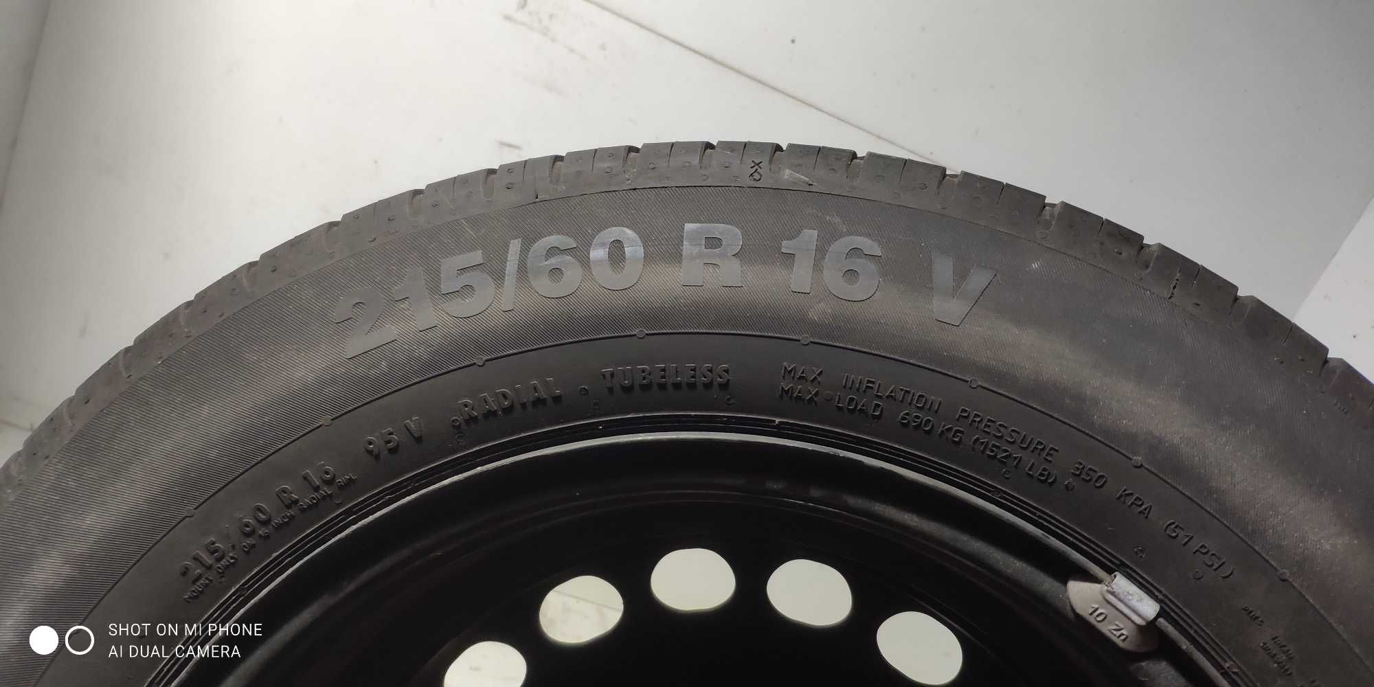 Koła 215/60R16 CONTINENTAL 5x112 VW stalowe komplet 4szt lato Q2 T-roc