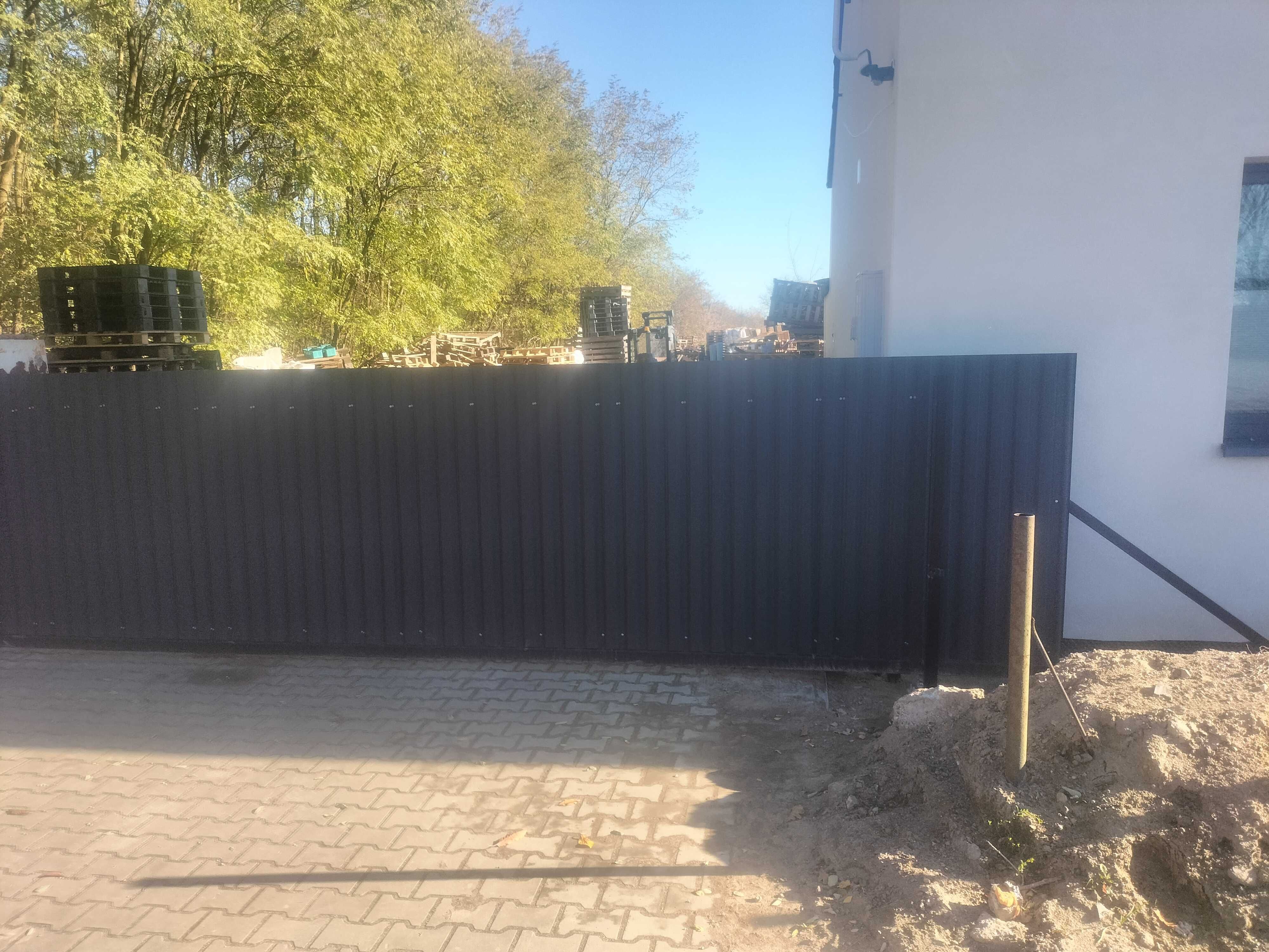brama przesuwna + automatyka panelowa komplet 4m 5m 6m transport