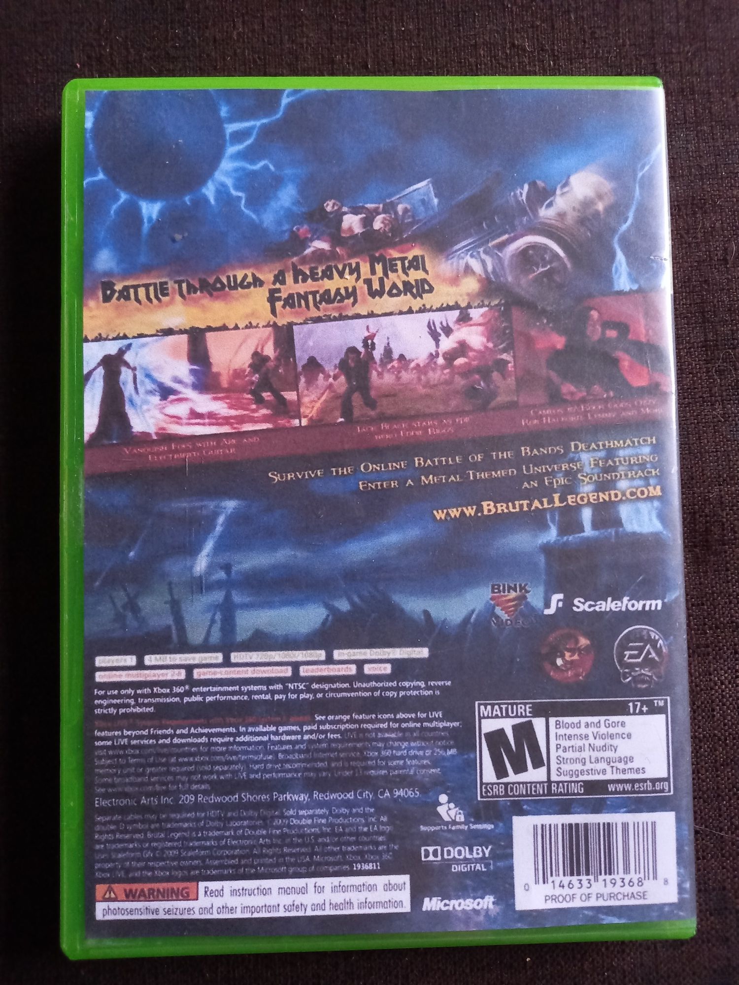 Gra Brutal Legend na konsolę xbox 360