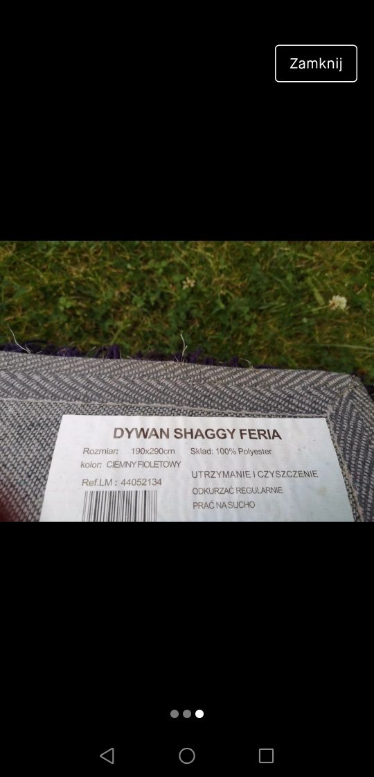 Dywan fioletowy SHAGGY