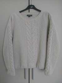 Sweter kremowy damski rozmiar S