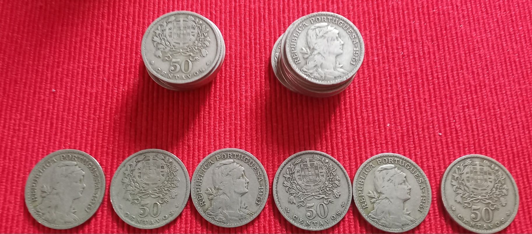 Moedas de 50 centavos de 1951