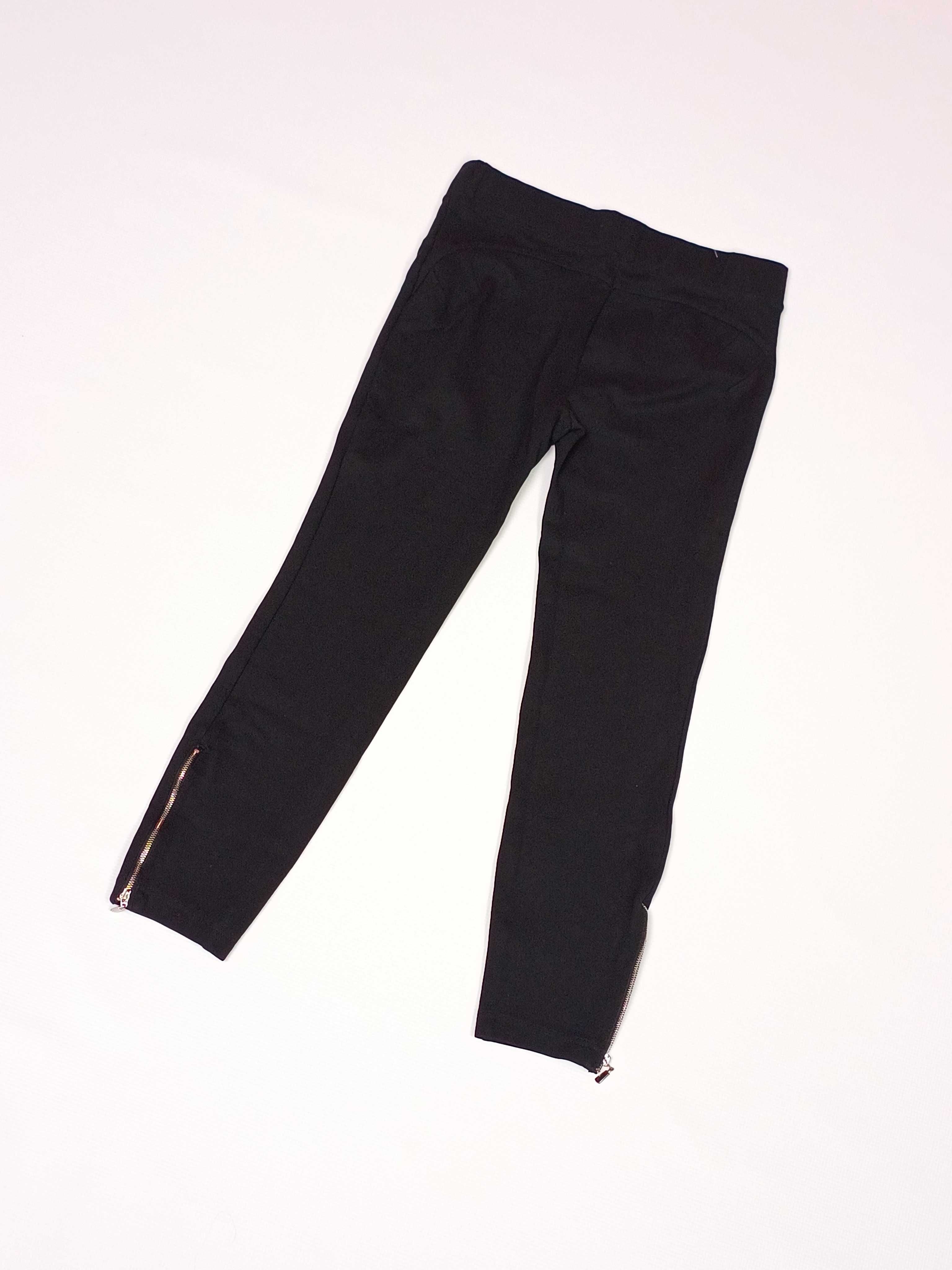 Nowe czarne spodnie gładkie 7/8 do kostek damskie FB Sister L40