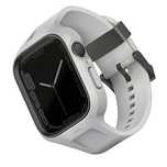 Zestaw UNIQ Monos 2 w 1 pasek + etui na Apple Watch 45 / 44 mm - szary