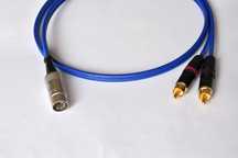 Interkonekt gramofon SOMMER DIN 5 RCA z kable masowym DUAL UNITRA BANG