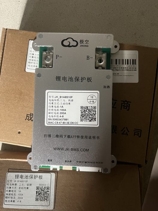 BMS jikong 100-200ah JK-B1A8S10P 1А/100А