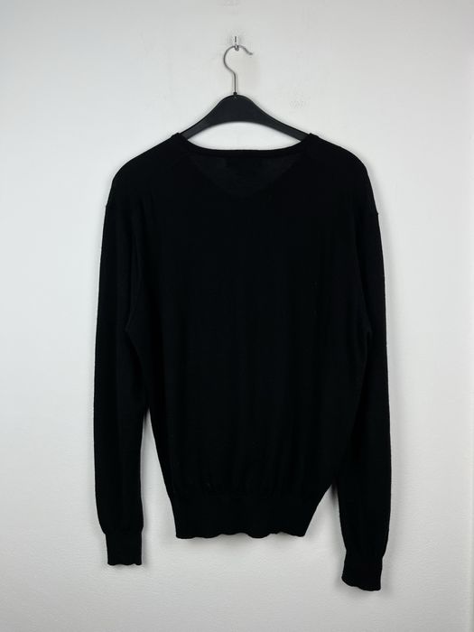 Czarny sweter męski z wełny merino Polo Ralph Lauren rozmiar XL fit L