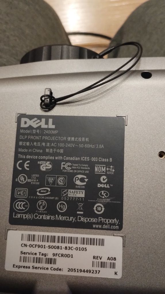 Projektor Dell 2400 mp
