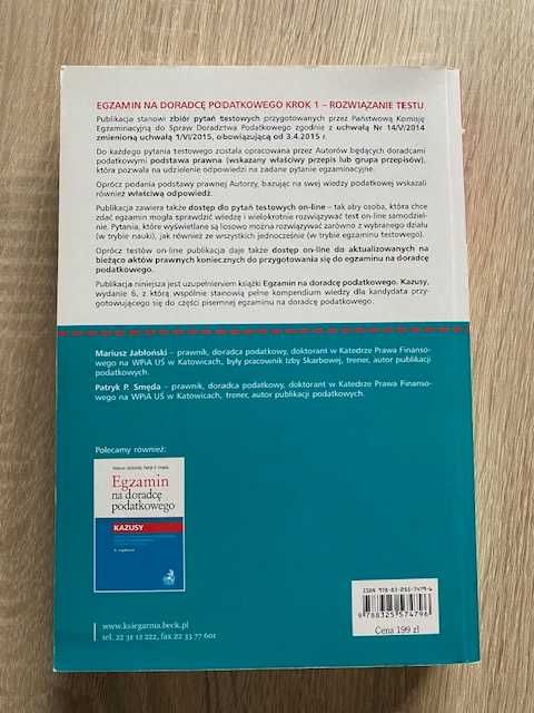 Jabłoński - Egzamin na Doradcę Podatkowego Testy - Wydanie 8