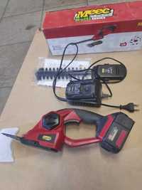 Elektryczne nożyce do trawy i żywopłotu + akumulator + ładowarka