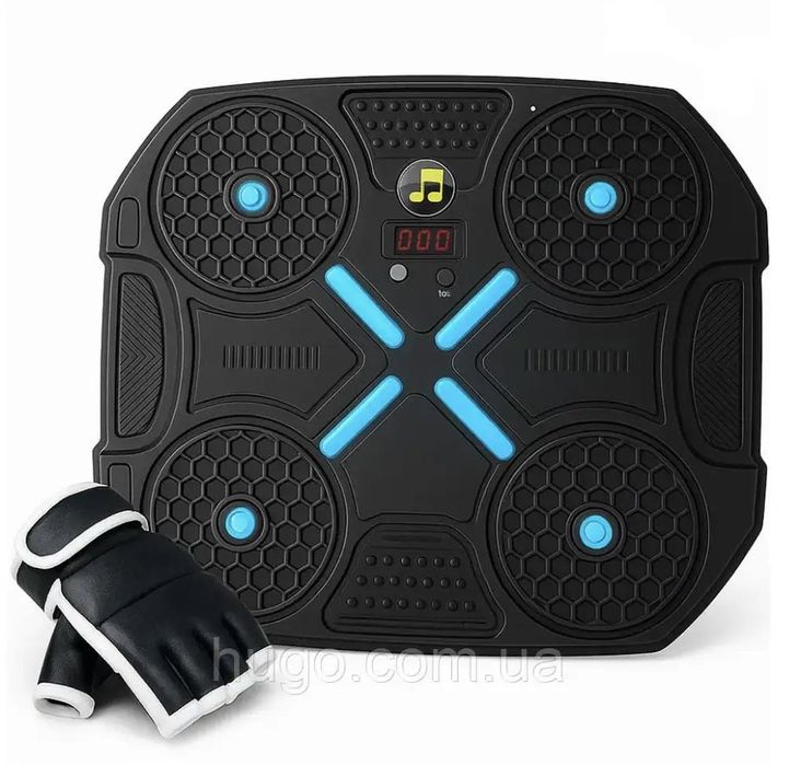 Мишень для бокса музыкальная с счетчиком ударов перчатками и Bluetooth