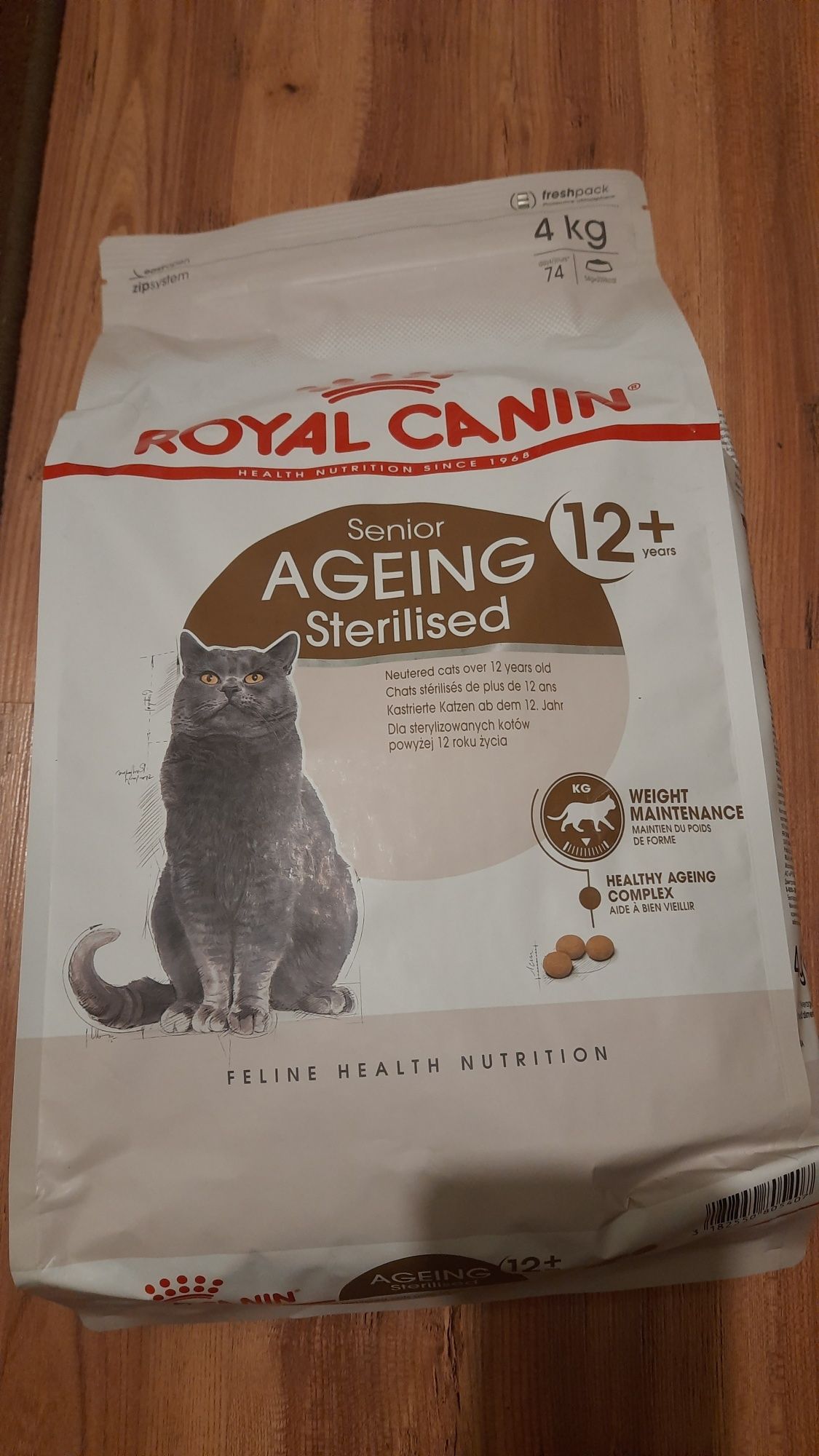 Total Canin karma dla kota Senior Ageing Sterilsed 12+. 4kg