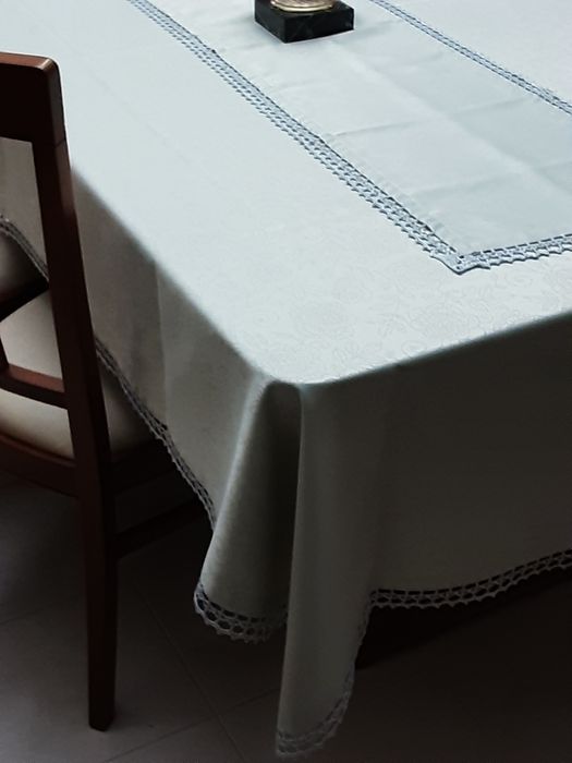 Toalha bom tecido  Natalício com ponto  croché linha  pratiada