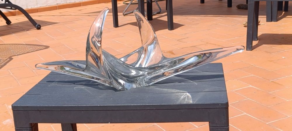 Centro de mesa em vidro