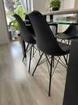 Krzeslo czarne jysk styl loft