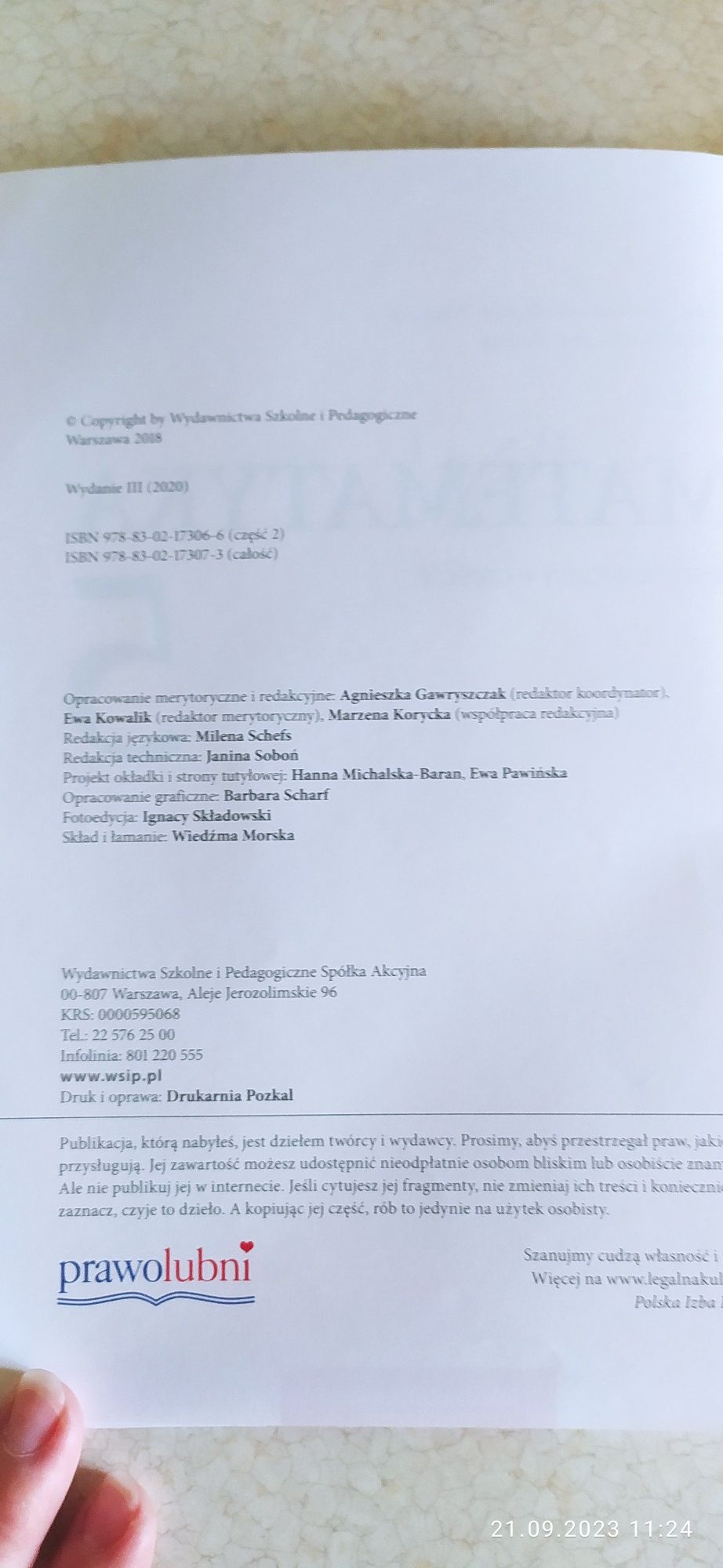 Matematyka WSiP klasa 5