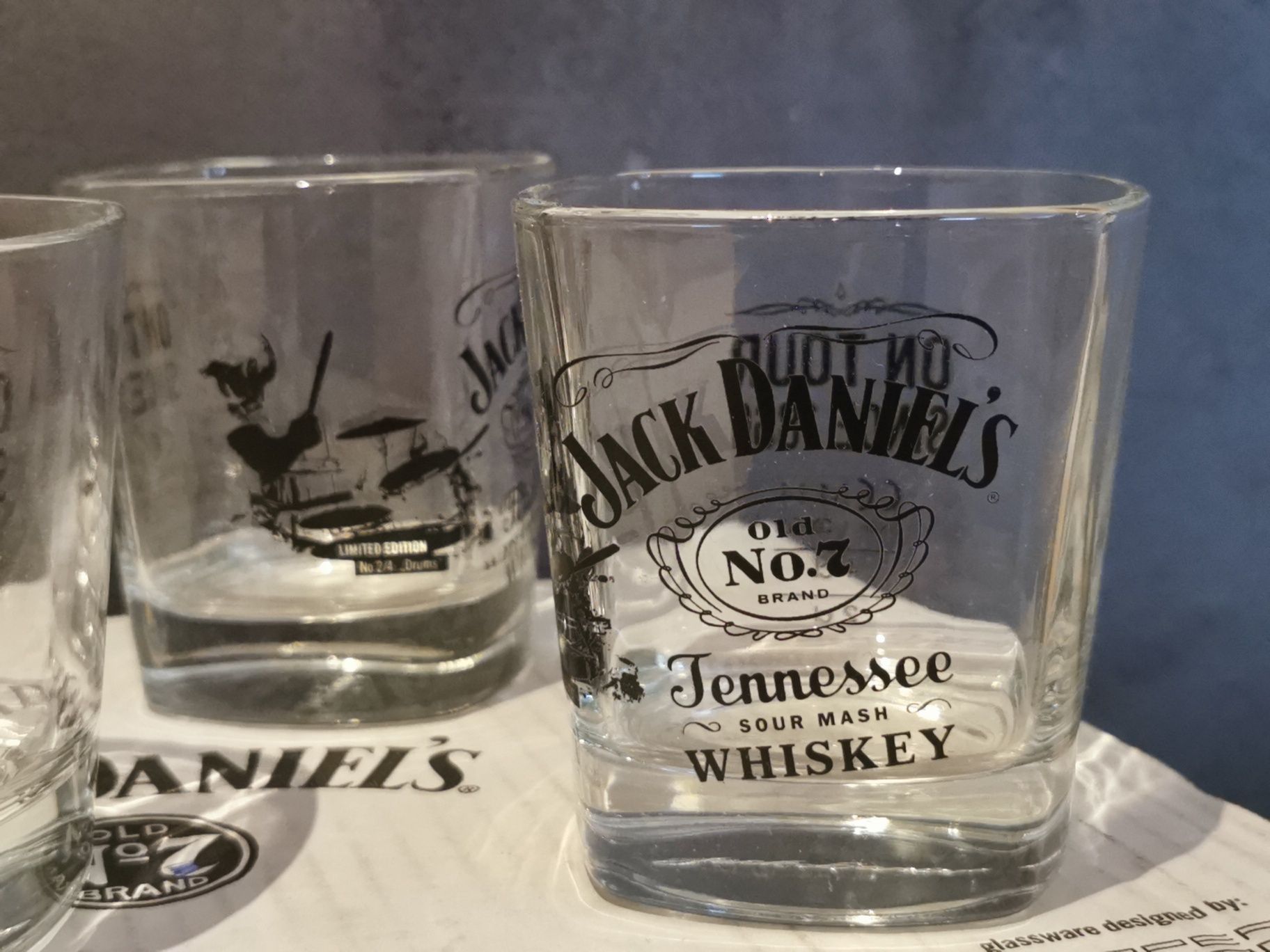 Jack Daniel's limitowane szklanki drums 4szt