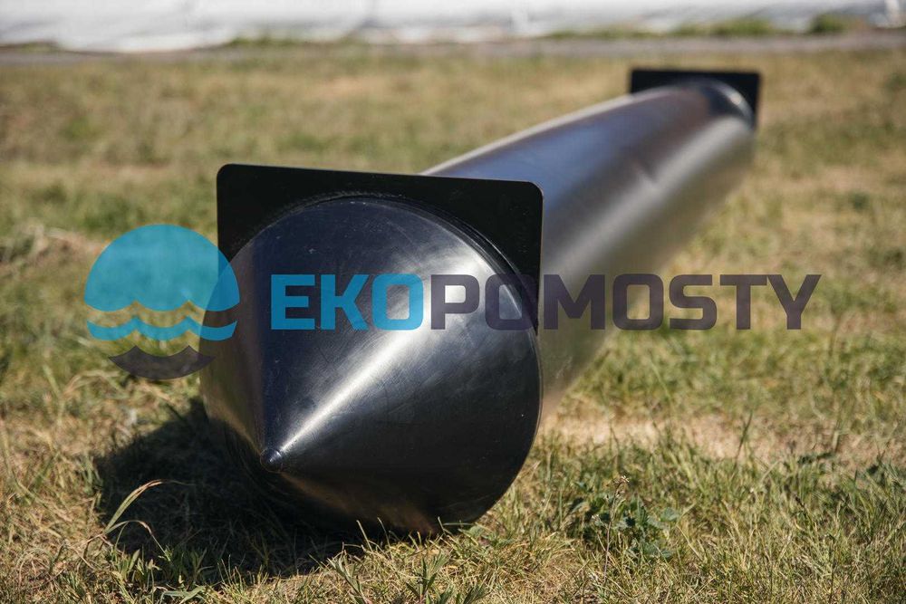 Pływak rurowy PE-HD 400mm - 3m, pomost pływający, platforma pływająca