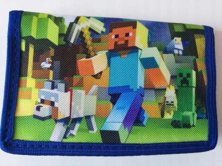 Minecraft saszetka nerka plus portfel Nowe komplety dla dzieci