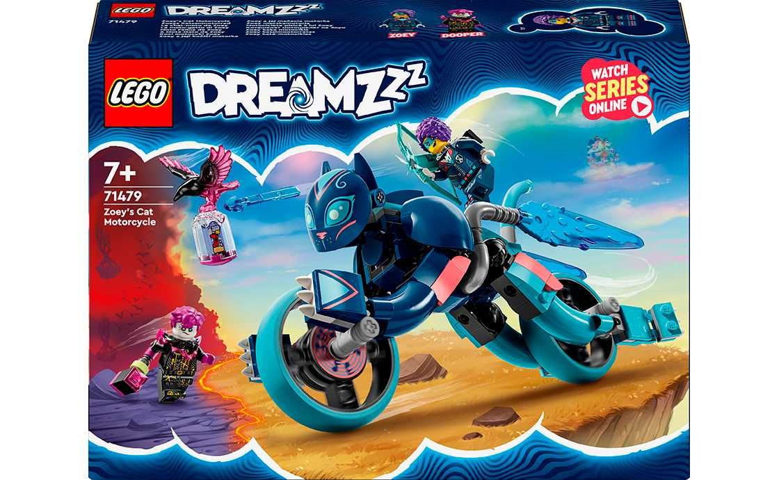 Конструктор LEGO DREAMZzz 71479 Кошачий мотоцикл Зои (226 деталей)